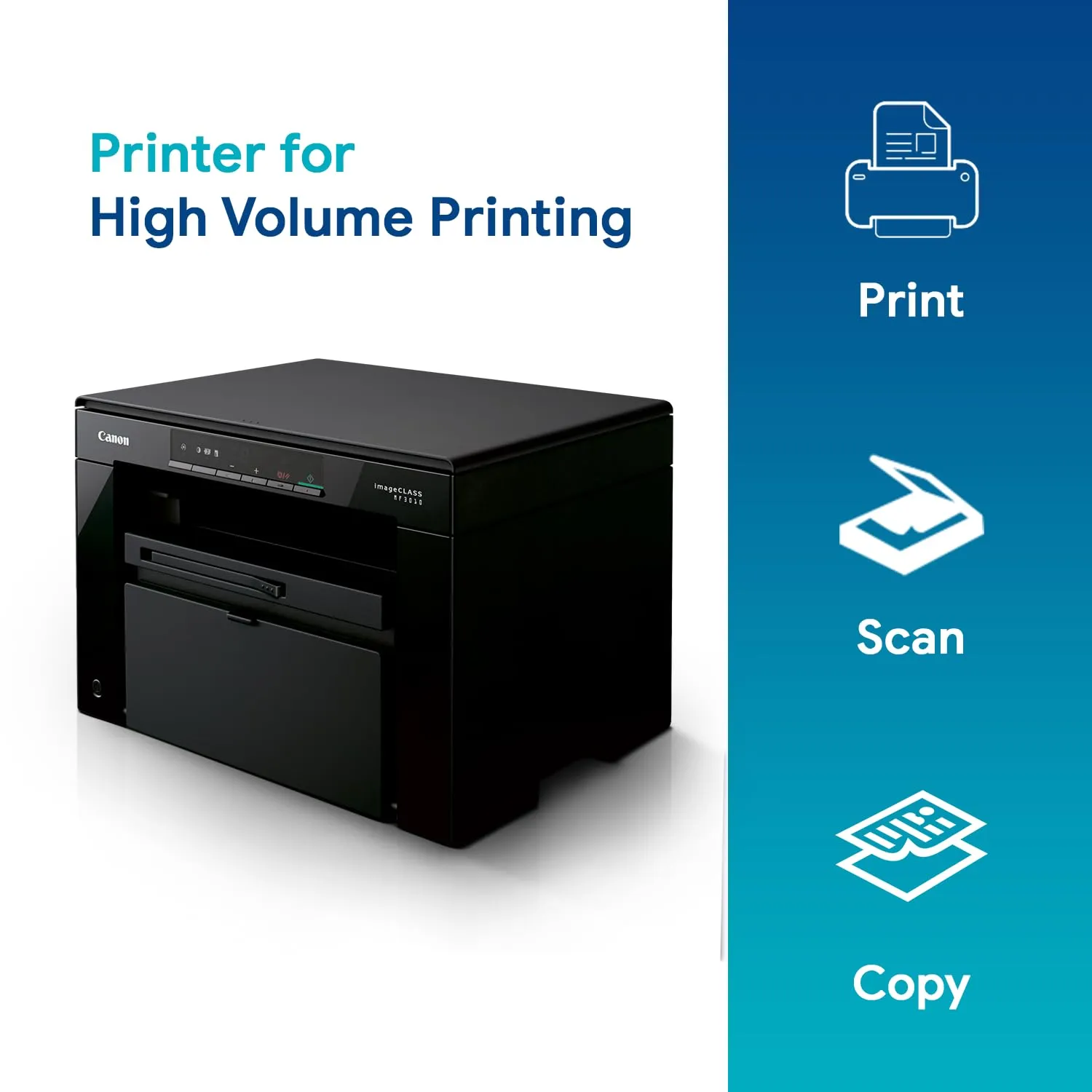 Canon Laser Printer MF3010 A4 Multi Function view 3